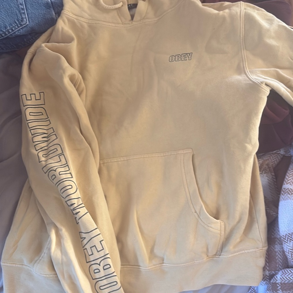 OBEY yellow hoodie